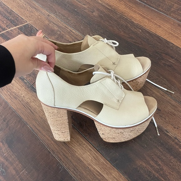 Rag and Bone lace up platform wedges